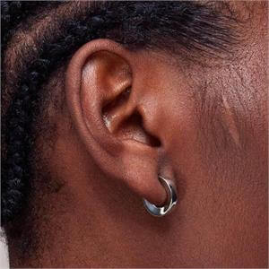 Whistles Silver Tone Small Huggie Earrings